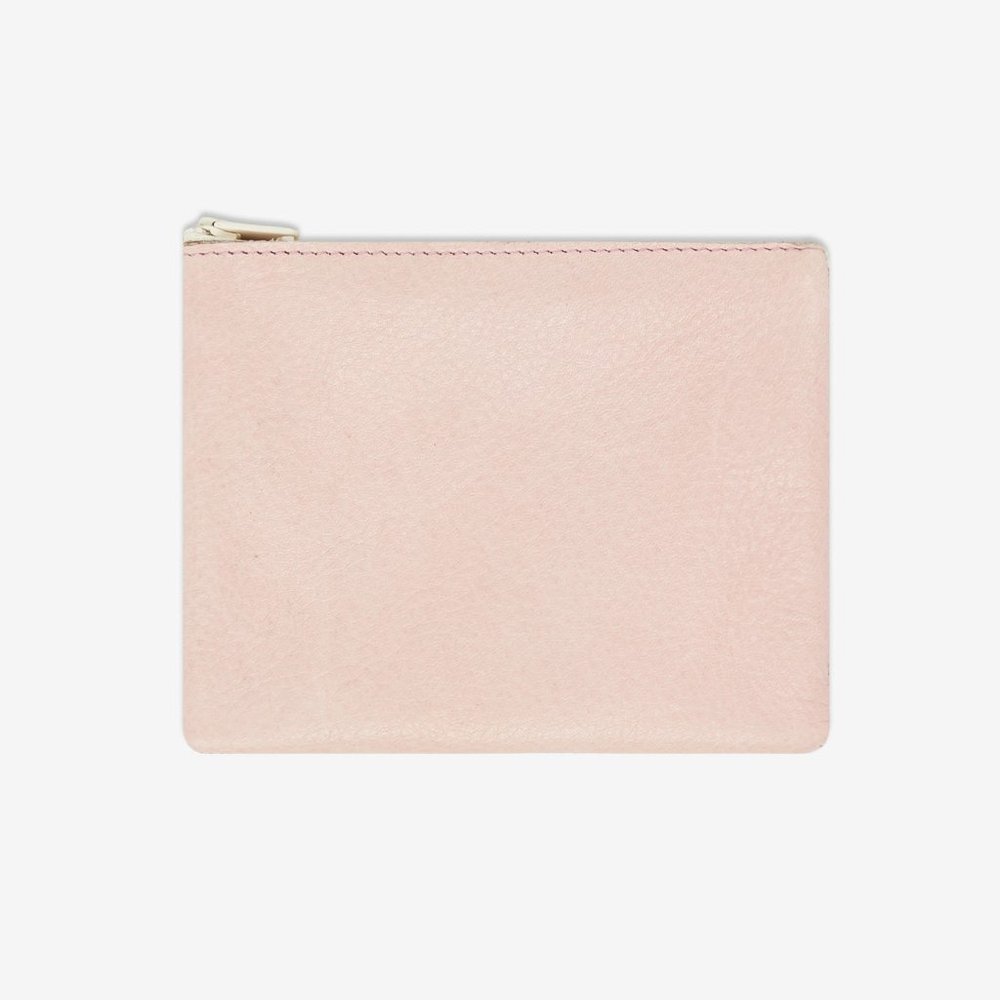 BAG leather bag with zipper clutch bag perfect for dining date bag pink